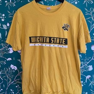 Wichita state shockers t shirt yellow